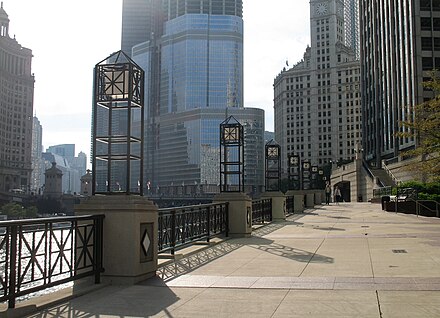 Riverwalk near Tribune Tower