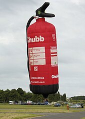 A special-shape hot air balloon – Chubb fire extinguisher