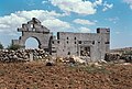 Church, Batuta (باطوطة), Syria - West facade and triumphal arch, from the northwest - PHBZ024 2016 6181 - Dumbarton Oaks.jpg