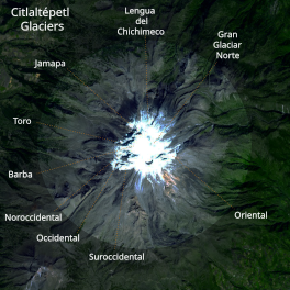 Citlaltépetl Glaciers.svg