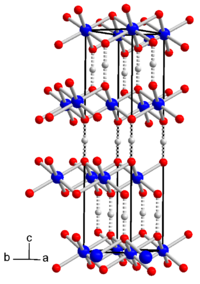 Kristallstruktur von Cobalthydroxidoxid