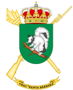 Escudo de la Unidad de Servicio de Acuartelamiento "Santa Bárbara" (USAC)