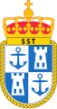 Coat of arms of the Royal Norwegian Navy Staff (Former).svg