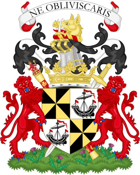 File:Coat of arms of the duke of Argyll.png