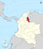 Location of Norte de Santander