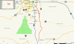 Kart over Colorado State Highway 83