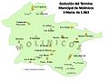 Vegallera y Cañada del Provencio se unen a Molinicos, y se completa así el mapa municipal (marzo de 1863)