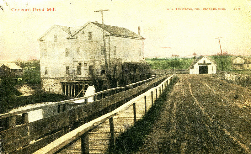 File:Concord Grist Mill, Concord, Michigan -- card postmarked 1910. (8362234715).jpg