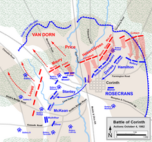 October 4 Confederate attacks at Second Corinth Corinth October 4 1862.png