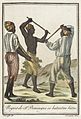 Nègres de St. Domingue se battant au bâton, par Jacques Grasset de Saint-Sauveur, vers 1797.