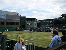 Un des courts annexes de Wimbledon (sans tribunes)