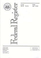 The N95 standard is documented in the Federal Register. Cover of the Federal Register.jpg