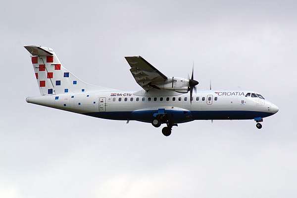 A former Croatia Airlines ATR42-300 in 2006.