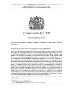 Thumbnail for File:Crown Lands Act 1623 (AEP Ja1-21-25).pdf