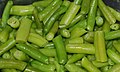 Cut and cooked green beans