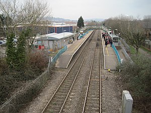 Cwmbran tren istasyonu, Monmouthshire (coğrafya 4387665) .jpg