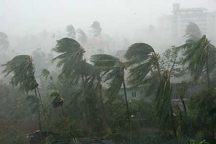 Cyclone Nargis in southern Myanmar, May 2008.