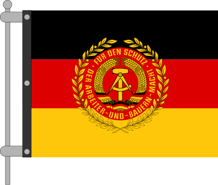 DDR Verteidigungsminister Kfz Flagge
