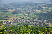 Surbtal (Surb valley) at Lengnau as seen from the Lagern chain Dachsleren-Schleinikon - Lagern Burghorn 20100524 16-27-18.JPG