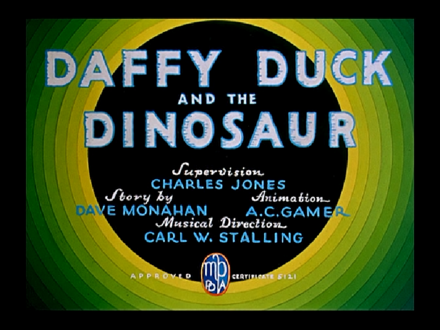 Daffy Duck and the Dinosaur title card.png