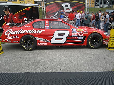 Dale Jr.'s No. 8 Sharpie Busch car at the Sharpie display at the 2007 Ford Championship Weekend at the Homestead-Miami Speedway