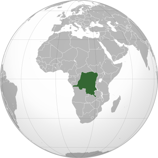 Democratic Republic of the Congo (orthographic projection)