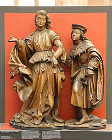 Der Erzengel Raphael und der junge Tobias Veit Stoss Nuernberg 1516 Lindenholz GNM Nuernberg-1.jpg