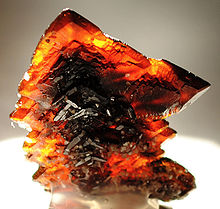 Exceptional Descloizite mineral specimen, Berg Aukas mine in the Grootfontein Constituency Descloizite-lth36x.jpg