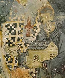 Фреска на ктиторот на црквата Димитар Пепиќ