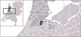 Lokatie van de gemeante Amstelvene