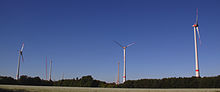 Im Bau befindlicher Windpark in Saerbeck