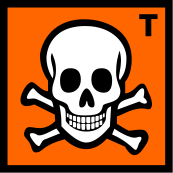 Humans typically note the skull and crossbones sign as the almost universal symbol for toxicity. ECB Hazard Symbol T.svg