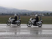 ギリシャのXL650V TRANSALP 警察用モデル