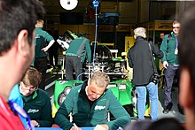 Jakub Smiechowski and Jens Petersen at the autograph session at the 2016 4 Hours of Estoril ELMS 4 Horas Estoril 2016 DSC 4131 (30550792452).jpg