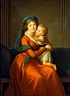 Portret van prinses Alexandra Golitsyna met haar zoon Peter.  1794, Pushkin Staatsmuseum voor Schone Kunsten, Moskou.