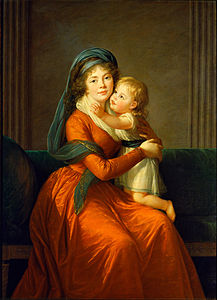 Prinsessan Alexandra Golitsyna med son, 1794