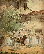 The Imperial Army entering Salvador after the surrender of Portuguese forces in 1823 Entrada do Exercito Libertador 1930.jpg