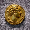 Epeiros - king Pyrrhos - 278-272 BC - gold dekadrachm - bust of Artemis - Nike - Berlin MK AM
