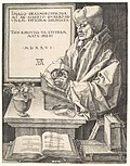 Thumbnail for Portrait of Erasmus (Dürer)