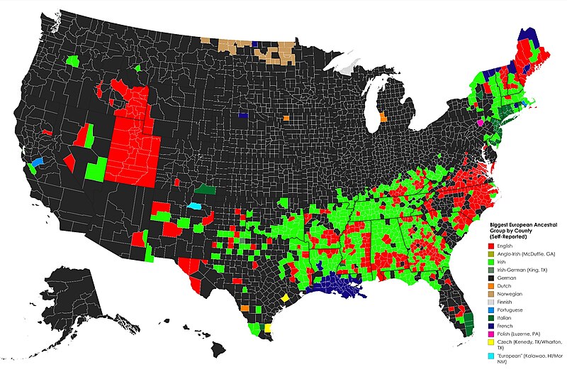 File:European Ancestry in the US by county.jpg