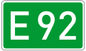 Eropa Road nomor 92 DE.svg