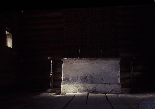 Old private altar in Hedmark, Norway