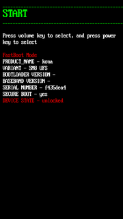 Fastboot Recovery mode included in Android mobile operating system