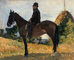 Diego Martelli à cheval (1867) Galerie d'Art moderne (Florence)