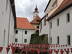 Entire location of the Festenburg with the parish church of St.  Catherine