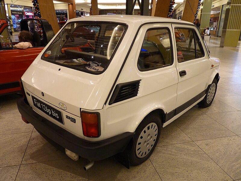 File:Fiat 126 BIS during „XXX lat motoryzacji PRL” exhibition at Bonarka City Center in Kraków.JPG