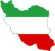 Flag-map of Iran