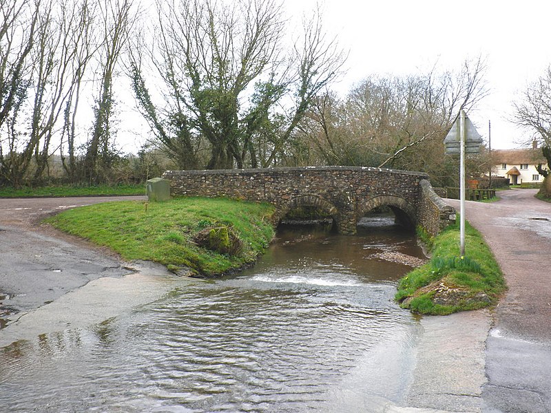 File:Ford, over the River Tale, at Broadhembury - geograph.org.uk - 1773878.jpg