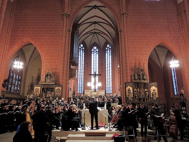 The same performers reprised the work at the Frankfurt Cathedral on 29 January 2017.