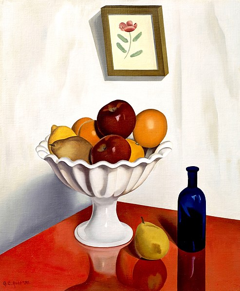 File:Fruit Bowl on Red Oilcloth.jpg